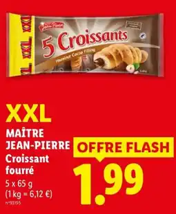 Lidl MAÎTRE JEAN-PIERRE Croissant fourré offre