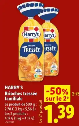 Lidl Harry's Brioches tressée offre