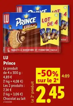 Lidl LU Prince offre