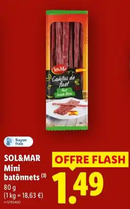 Lidl SOL&MAR Mini batonnets offre