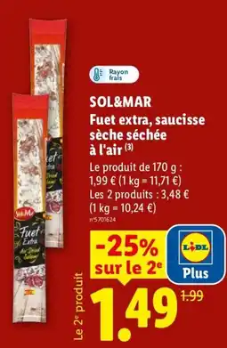 Lidl SOL&MAR Fuet extra offre