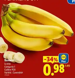 Lidl Banane offre