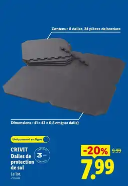 Lidl CRIVIT Dalles de protection de sol offre