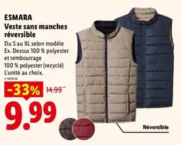 Lidl ESMARA Veste sans manches réversible offre