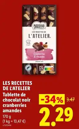 Lidl Nestlé LES RECETTES DE L'ATELIER offre