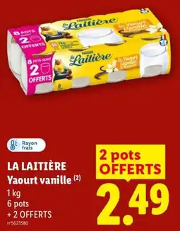 Lidl LA LAITIÈRE Yaourt vanille offre