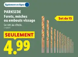Lidl PARKSIDE Forets, mèches ou embouts vissage offre