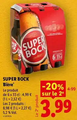 Lidl SUPER BOCK Bière offre