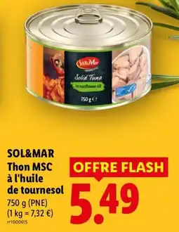 Lidl SOL&MAR Thon MSC offre
