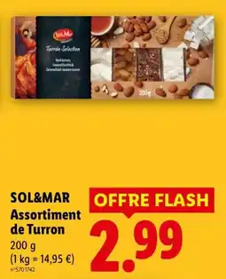 Lidl SOL&MAR Assortiment de Turron offre