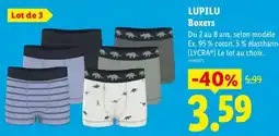 Lidl LUPILU Boxers offre