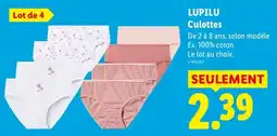 Lidl LUPILU Culottes offre