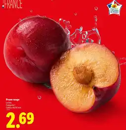 Lidl Prune rouge offre