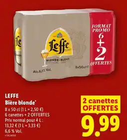 Lidl LEFFE Bière blonde offre