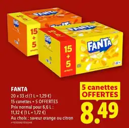 Lidl FANTA offre