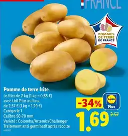 Lidl Pomme de terre frite offre