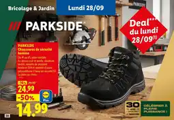 Lidl PARKSIDE Chaussures de sécurité homme offre