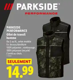 Lidl PARKSIDE Gilet de travail homme offre
