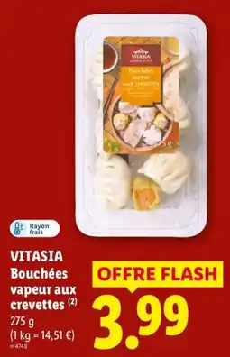 Lidl VITASIA Bouchées vapeur aux crevettes offre
