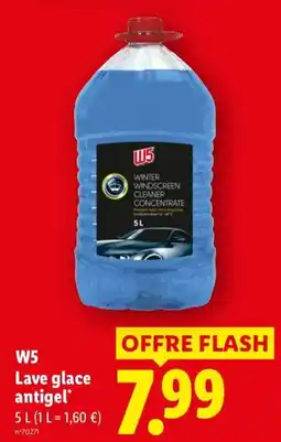 Lidl W5 Lave glace antigel offre