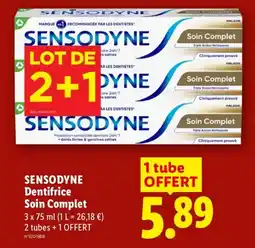 Lidl SENSODYNE Dentifrice Soin Complet offre