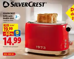 Lidl SILVERCREST Grille-pain double rétro offre