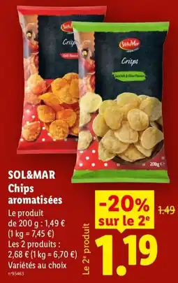 Lidl SOL&MAR Chips aromatisées offre