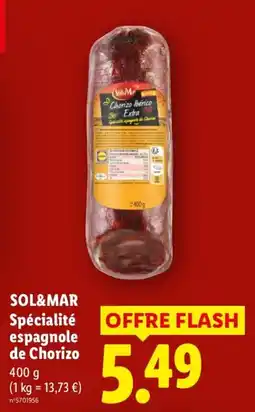 Lidl SOL&MAR Chorizo ibérico Extra offre
