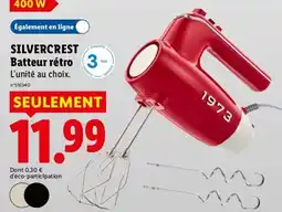 Lidl SILVERCREST Batteur rétro offre