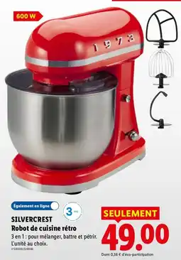 Lidl SILVERCREST Robot de cuisine rétro offre