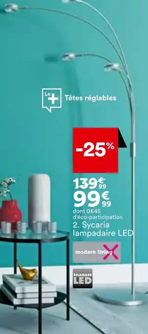 BUT Sycaria lampadaire LED offre
