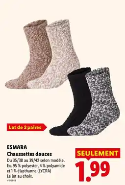 Lidl ESMARA Chaussettes douces offre