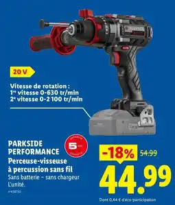 Lidl PARKSIDE Perceuse-visseuse offre