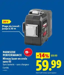 Lidl PARKSIDE Niveau laser en croix offre