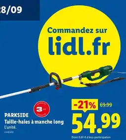 Lidl PARKSIDE Taille-haies à manche long offre