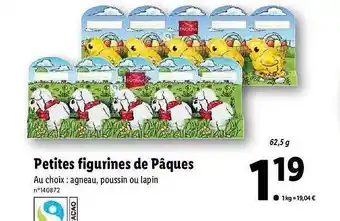 Lidl Petites Figurines De Pâques Favorina offre
