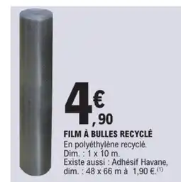 E.Leclerc FILM À BULLES RECYCLÉ offre