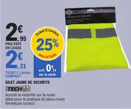 E.Leclerc TECH9 Gilet jaune de sécurité offre