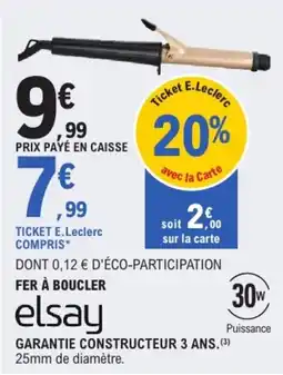 E.Leclerc elsay FER À BOUCLER offre