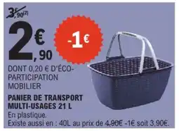 E.Leclerc PANIER DE TRANSPORT offre