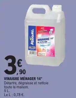 E.Leclerc Meuxa Vinaigre ménager 14° offre
