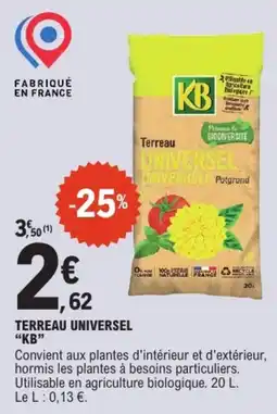 E.Leclerc KB Terreau Universel offre
