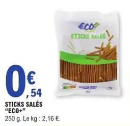 E.Leclerc ECO+ STICKS SALÉS offre