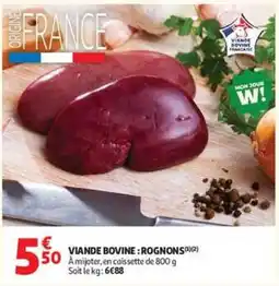 Auchan VIAND BOVINE : ROGNONS offre
