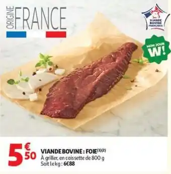 VIANDE BOVINE : FOIE