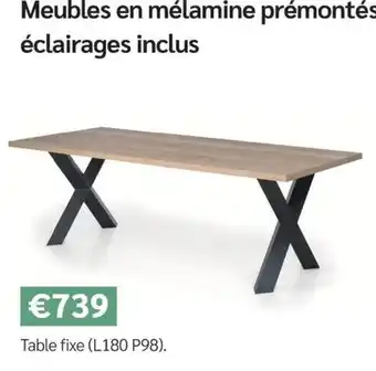 Table fixe