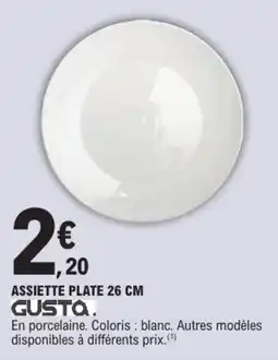 E.Leclerc GUSTA ASSIETTE PLATE 26 CM offre