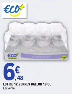 E.Leclerc Eco+ Verres ballon offre