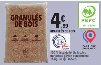 GRANULÉS DE BOIS