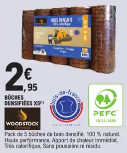 E.Leclerc WOODSTOCK Bûches densifiées offre